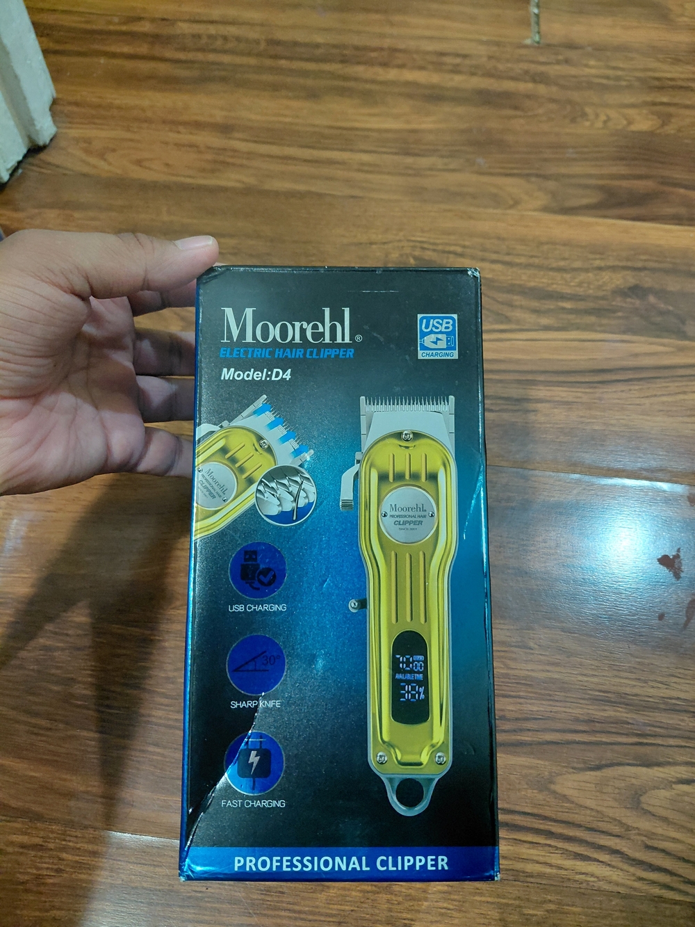 D4 Electric Hair Clipper - Yellow